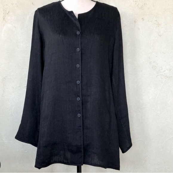 Eileen Fisher Tops - NWT Eileen Fisher Button Up Linen Top, size Large